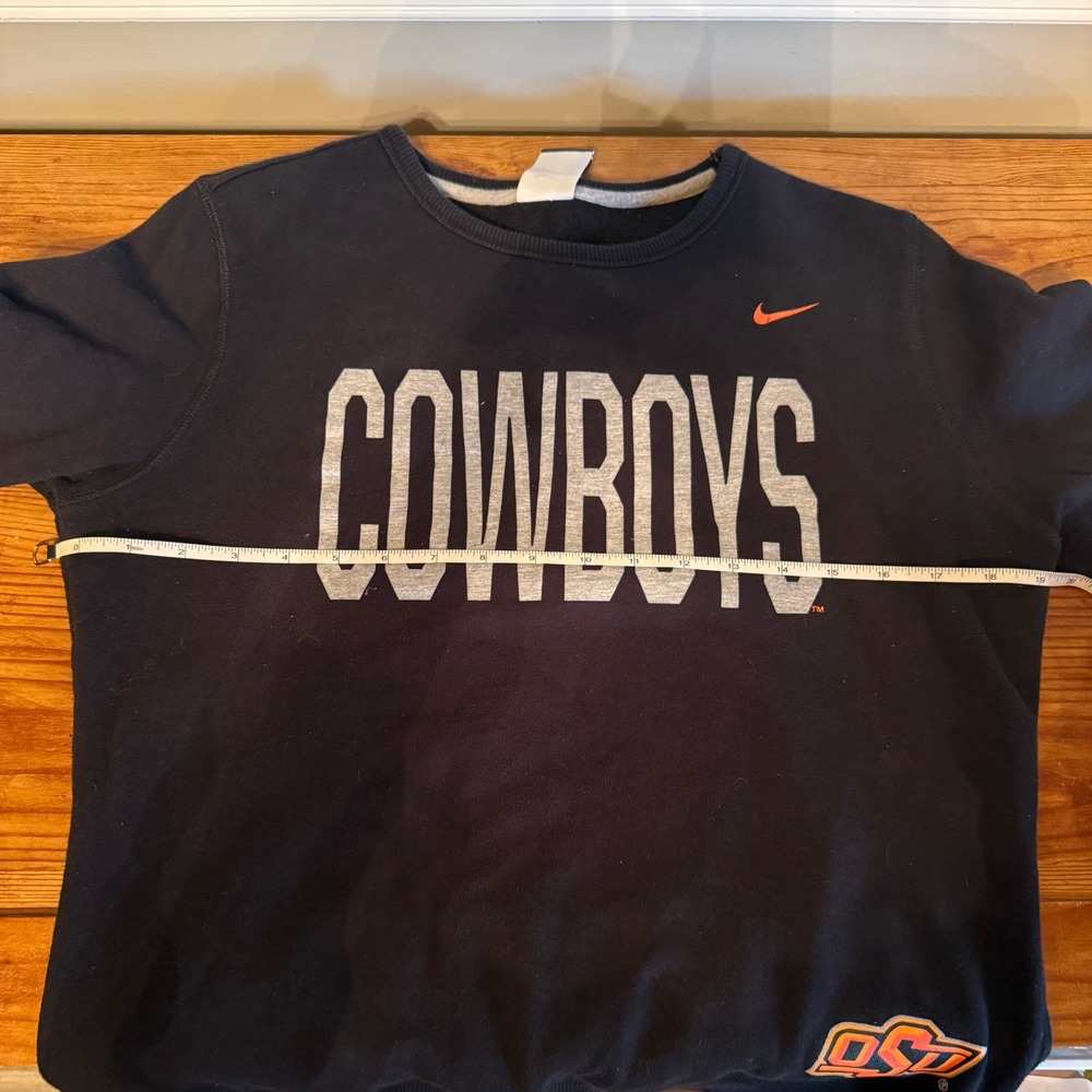 Nike Oklahoma State Cowboys Black Long Sleeve Crewneck Sweatshirt Womens Size L - Picture 2 of 4